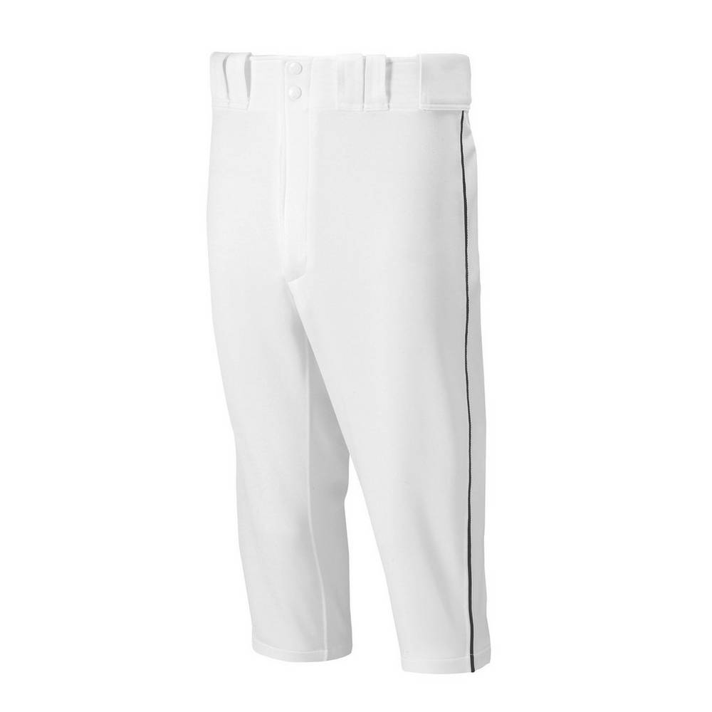 Pantalones Mizuno Premier Short Piped Hombre Blancas/Negras España HEOI-28651